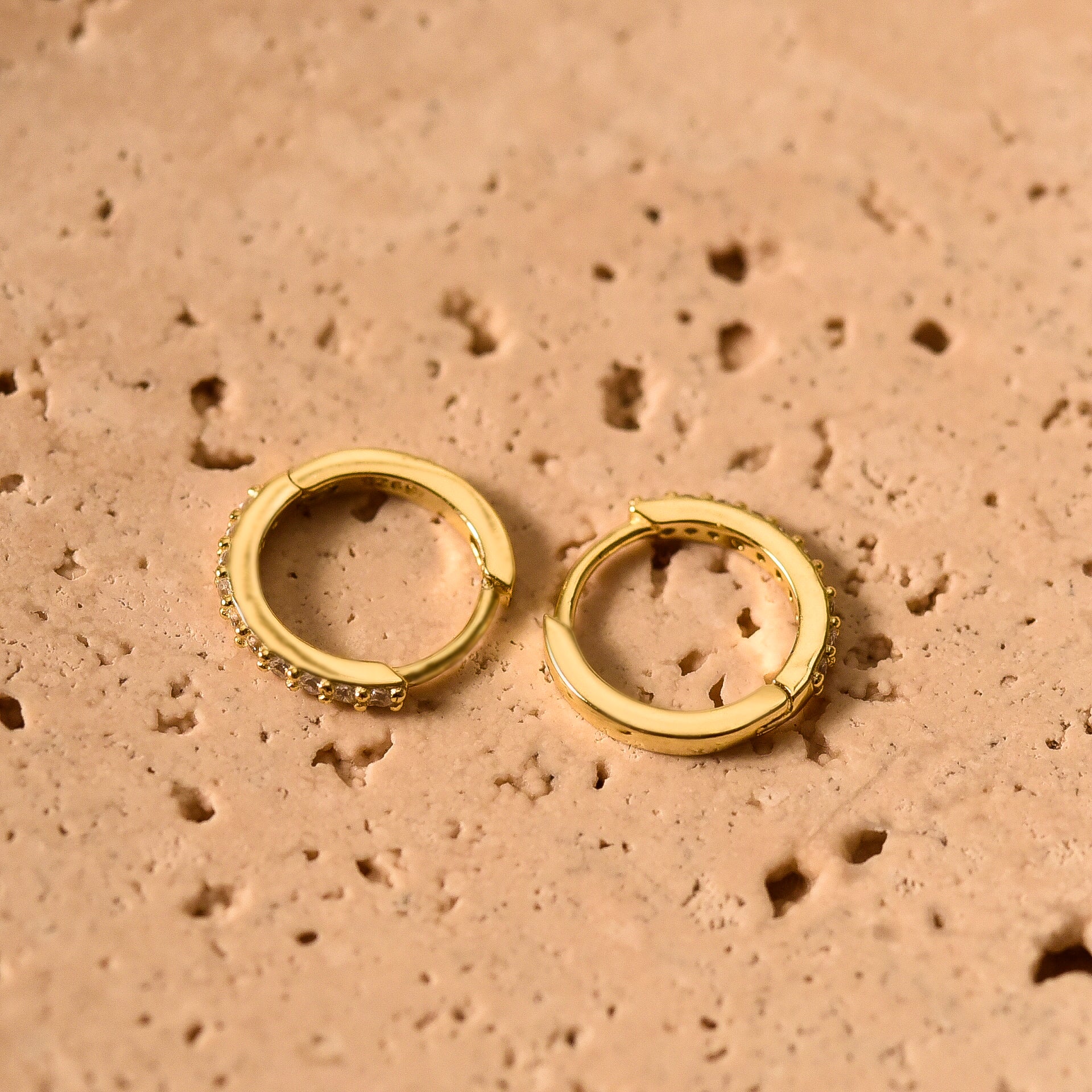 18K Gold Hoop Earrings