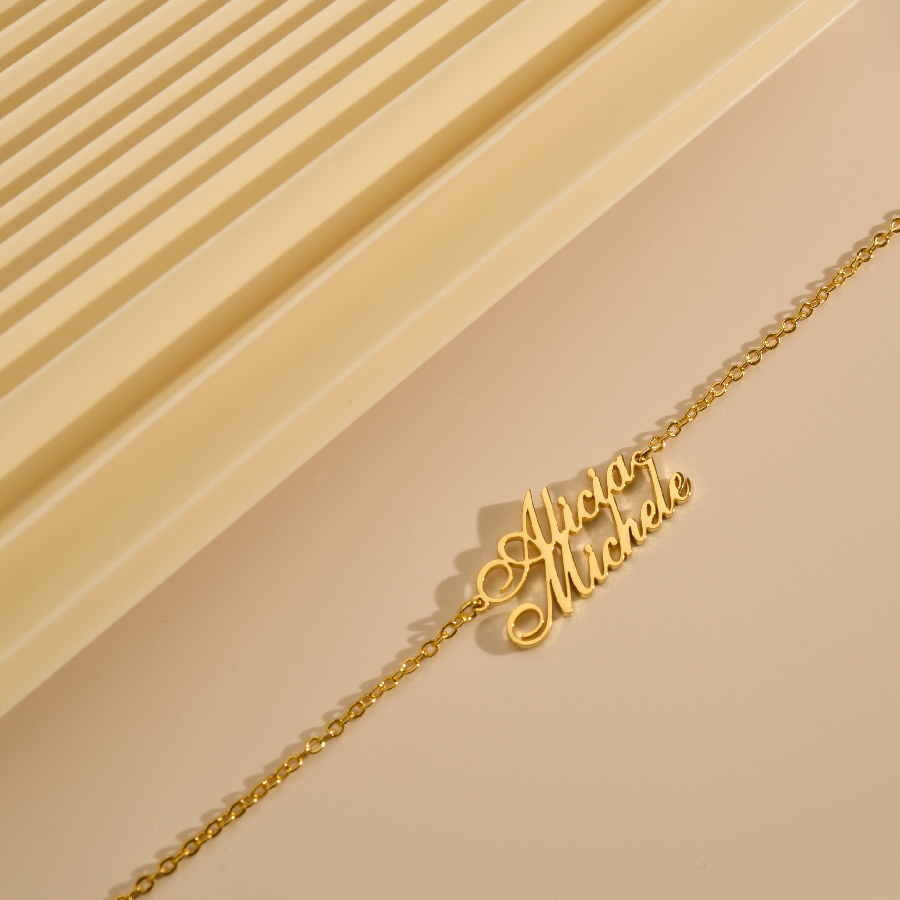 Personalized Double Name Bracelet