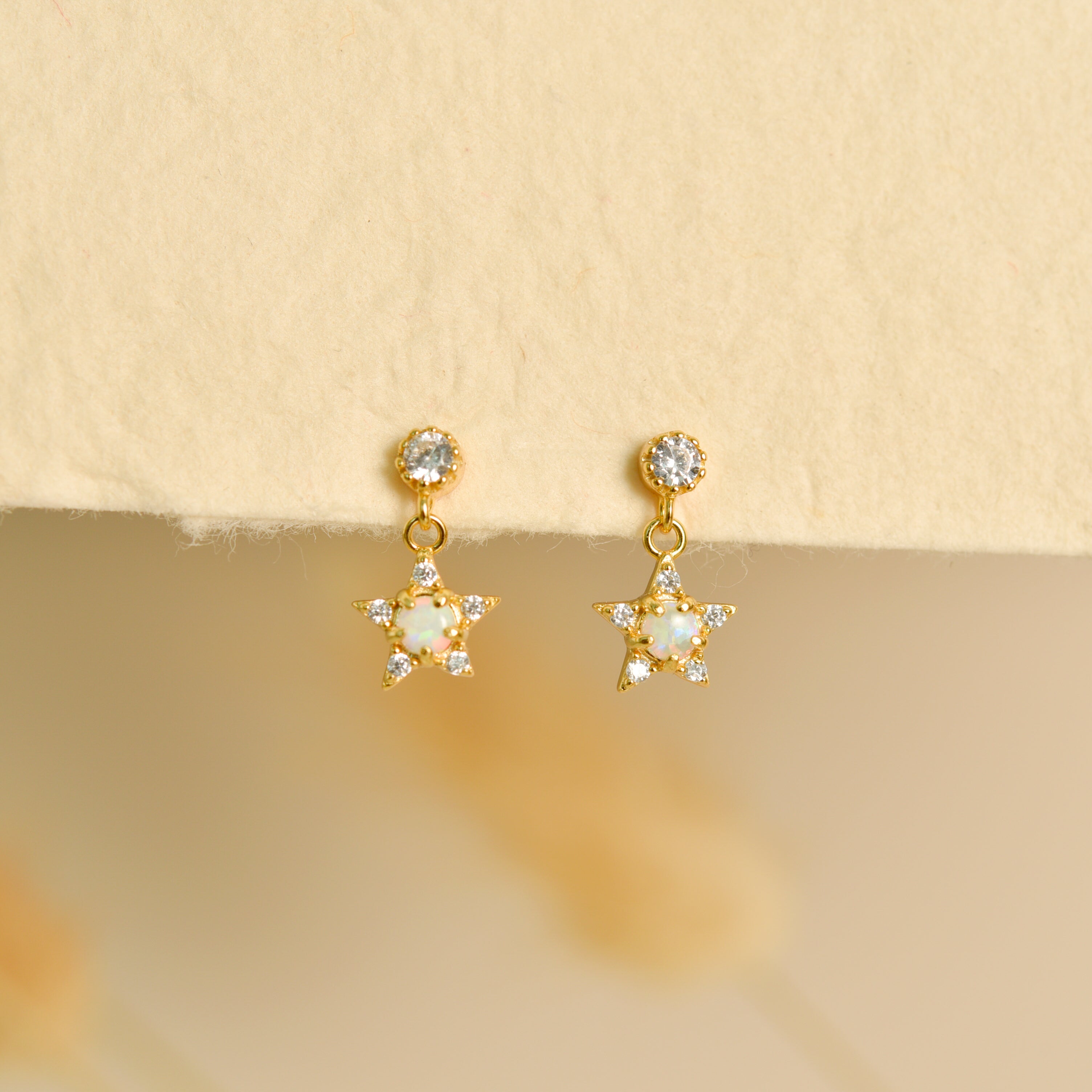 Star Earrings Dangle