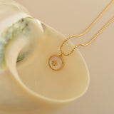 Elegant Mother of Pearl Necklace-3