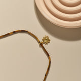 Gold Sun Pendant Necklace-6