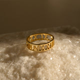 Personalized Stacking Birth Flower Ring