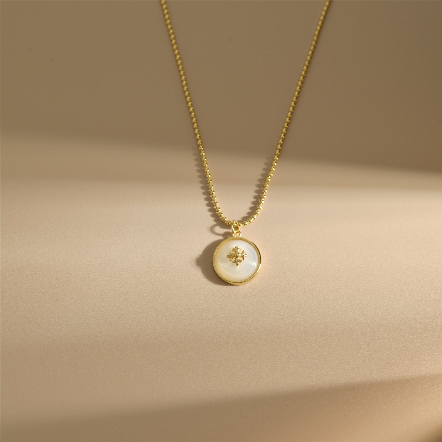 Elegant Mother of Pearl Necklace-1