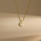 Elegant Mother of Pearl Necklace-1