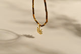 Gold Sun Pendant Necklace-2