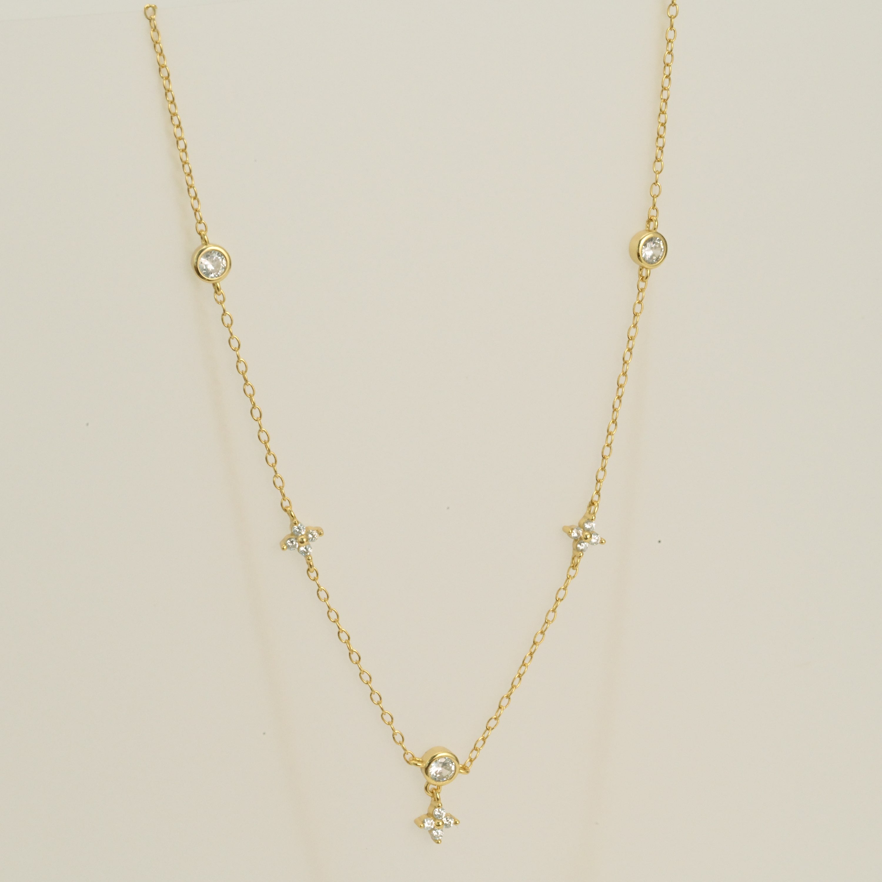 Diamond Station Necklace