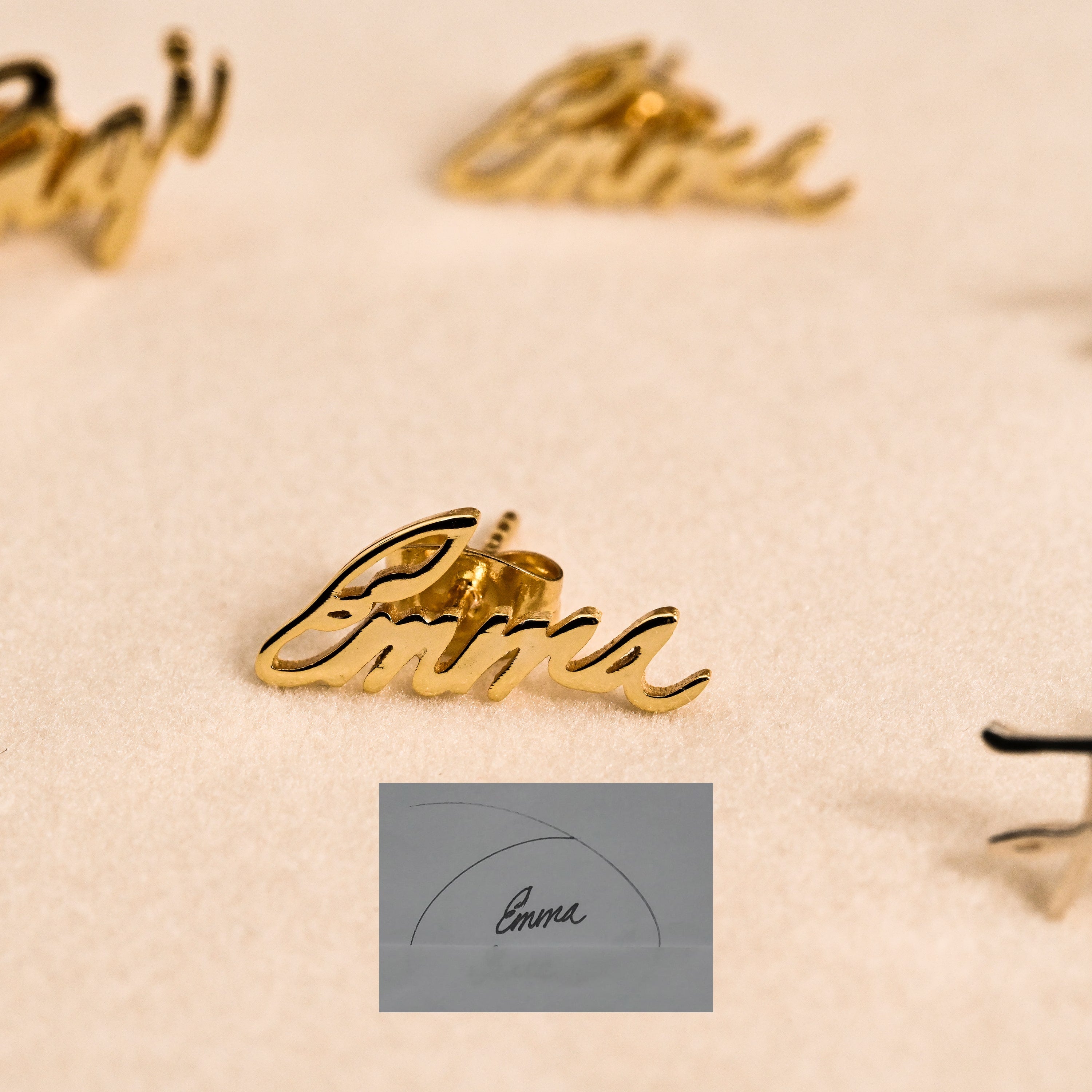 Personalized Handwriting Earrings