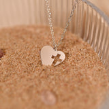 Heart Cross Necklace