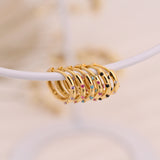 Pave Diamond Huggie Hoop Earrings