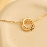 Linked Circled Necklace-2
