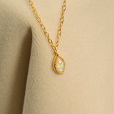 Marquise Opal Necklace
