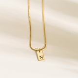 Personalized Bar Initial Necklace