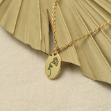 Personalized Birthflower Necklace-2