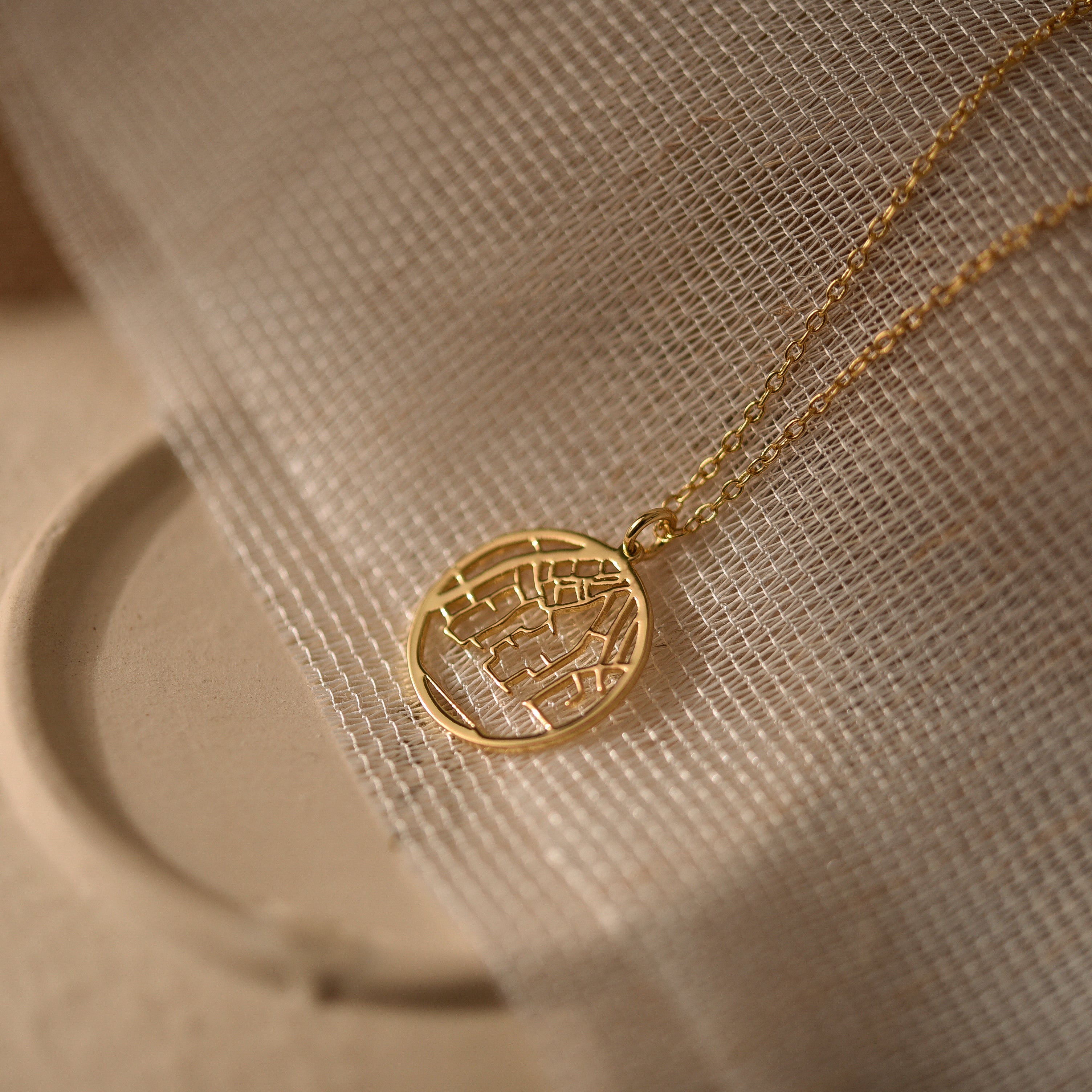Personalized Map Necklace