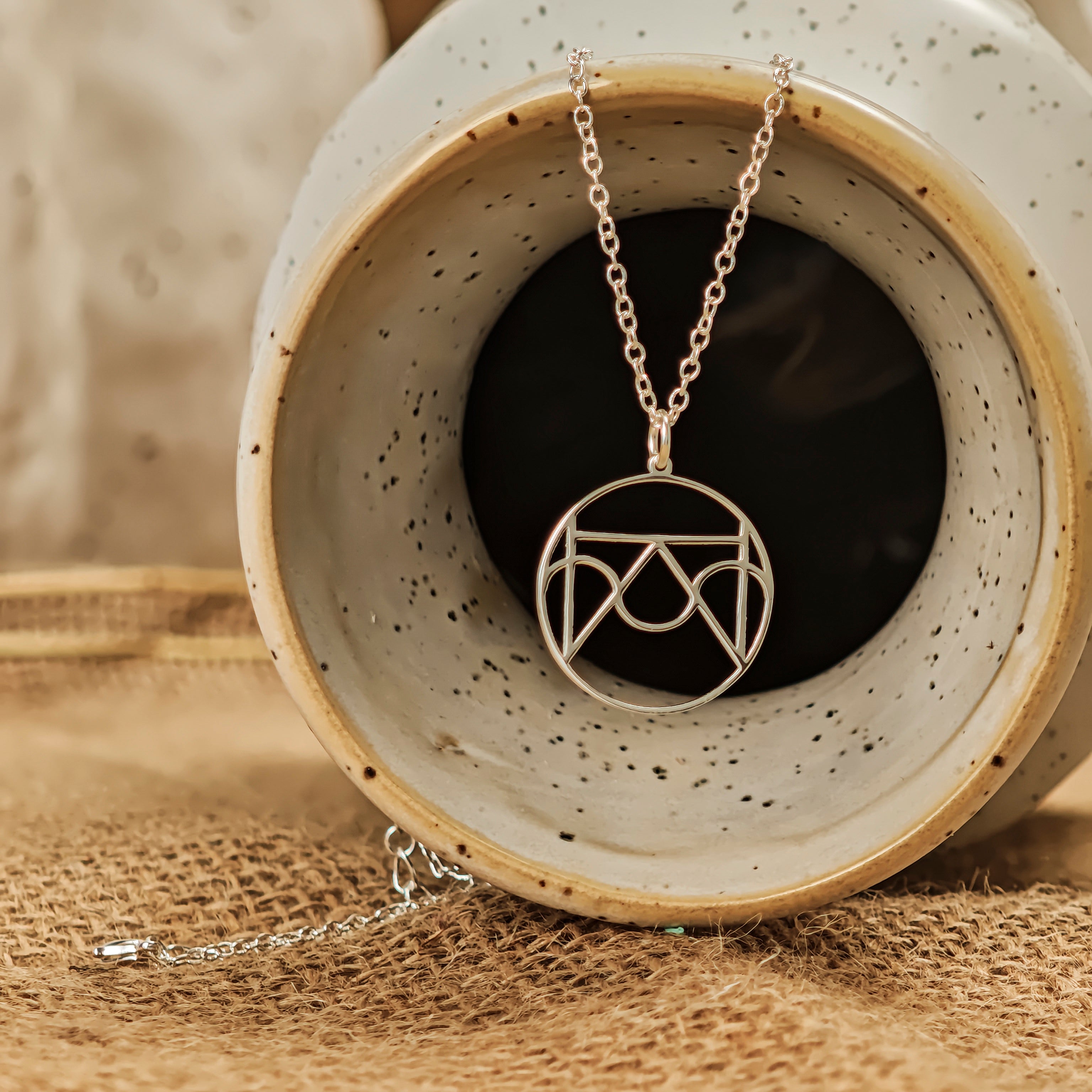 Custom Gold Monogram Necklace