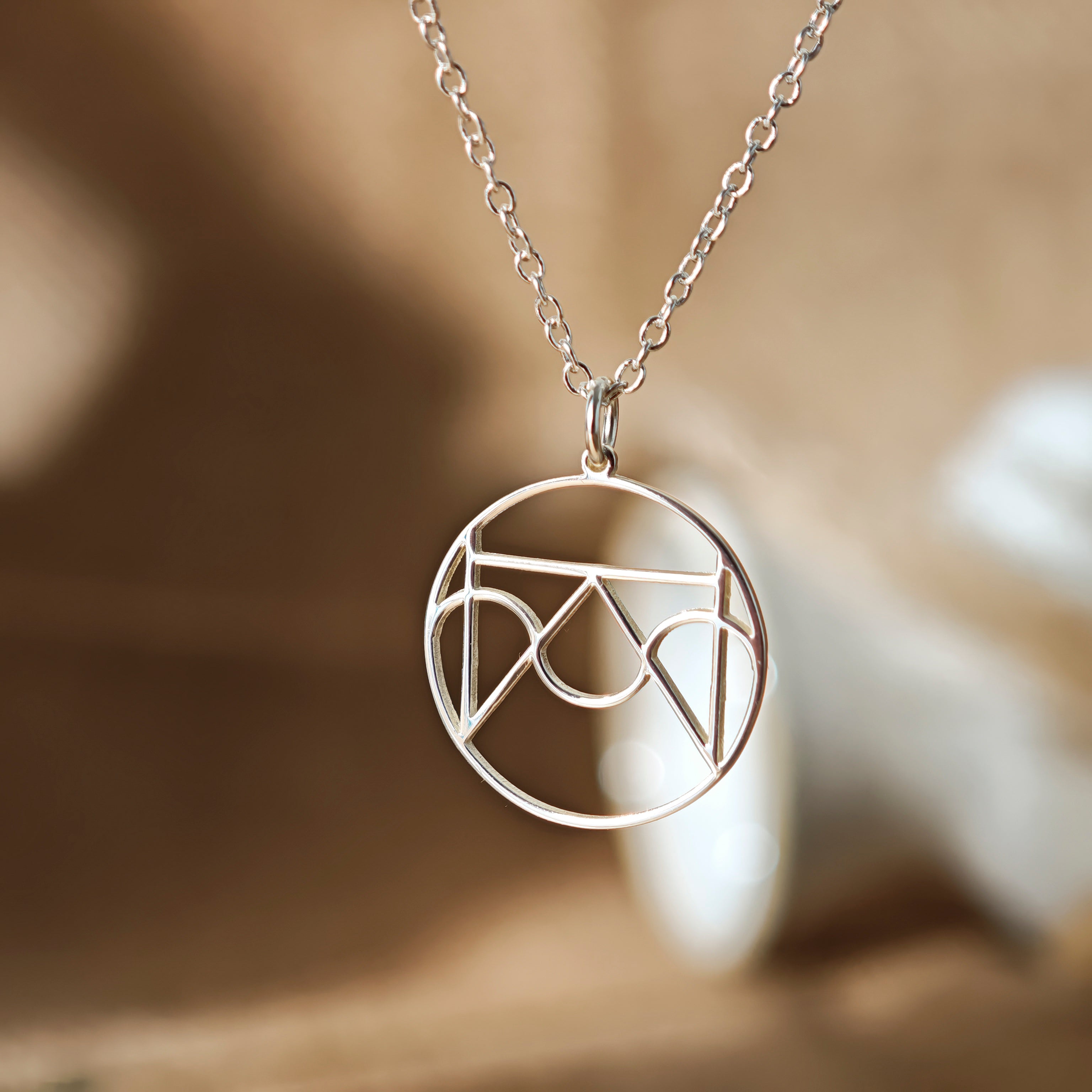 Custom Gold Monogram Necklace