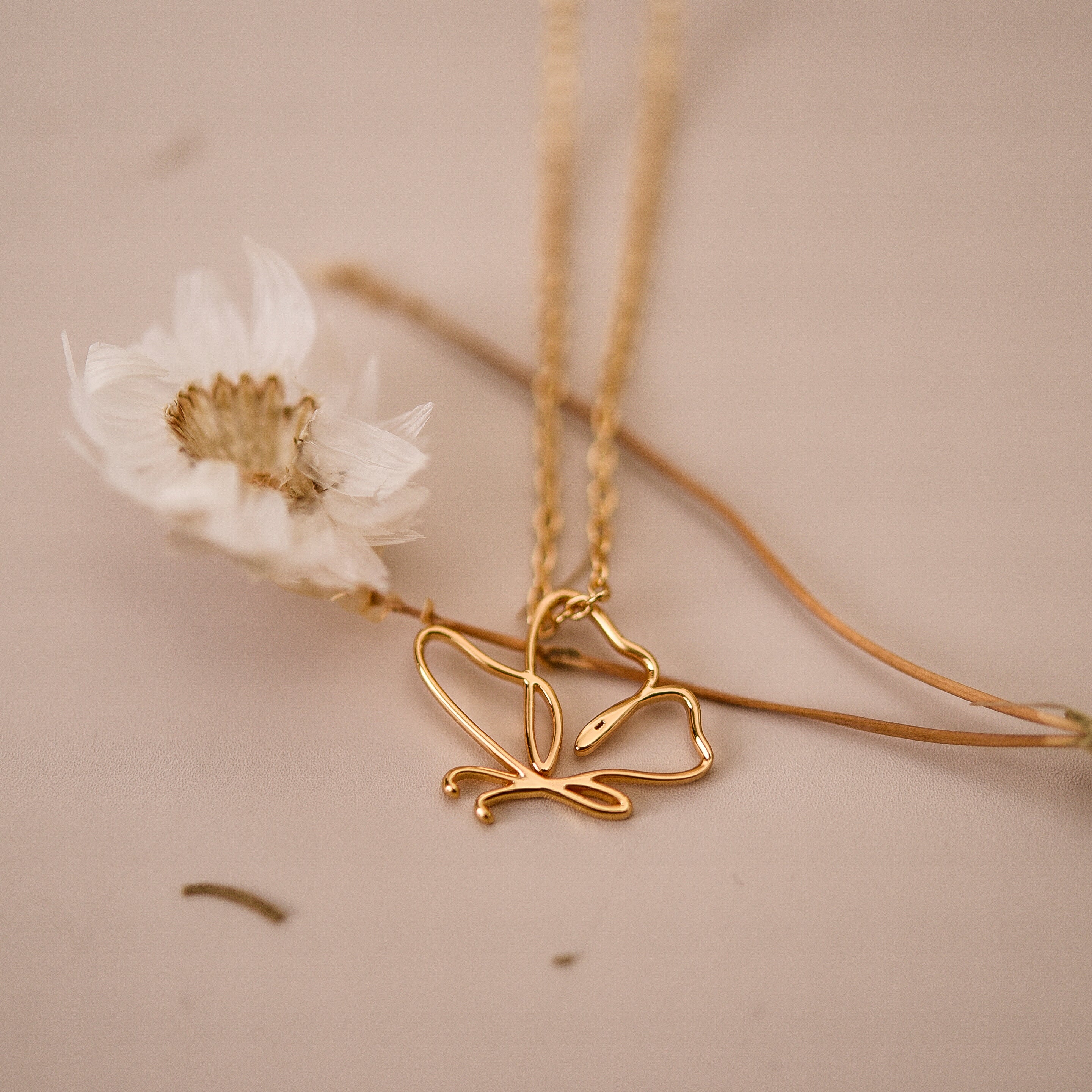 Minimalist Butterfly Necklace