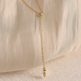 Zircon Lariat Necklace