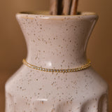 18K Gold Tennis Chain Bracelet