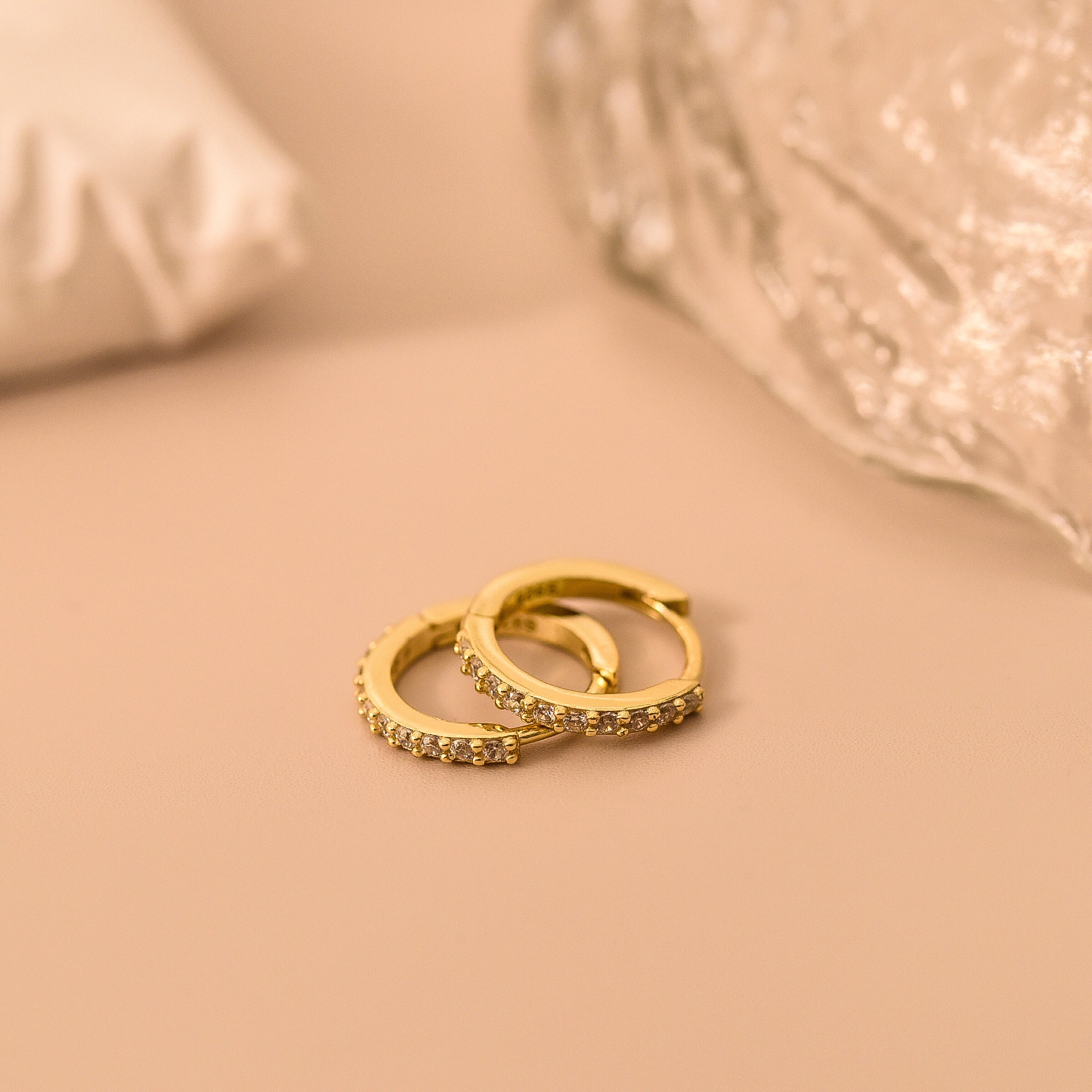 18K Gold Hoop Earrings