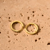 18K Gold Hoop Earrings