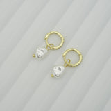 Pearl Drop Earrings-3