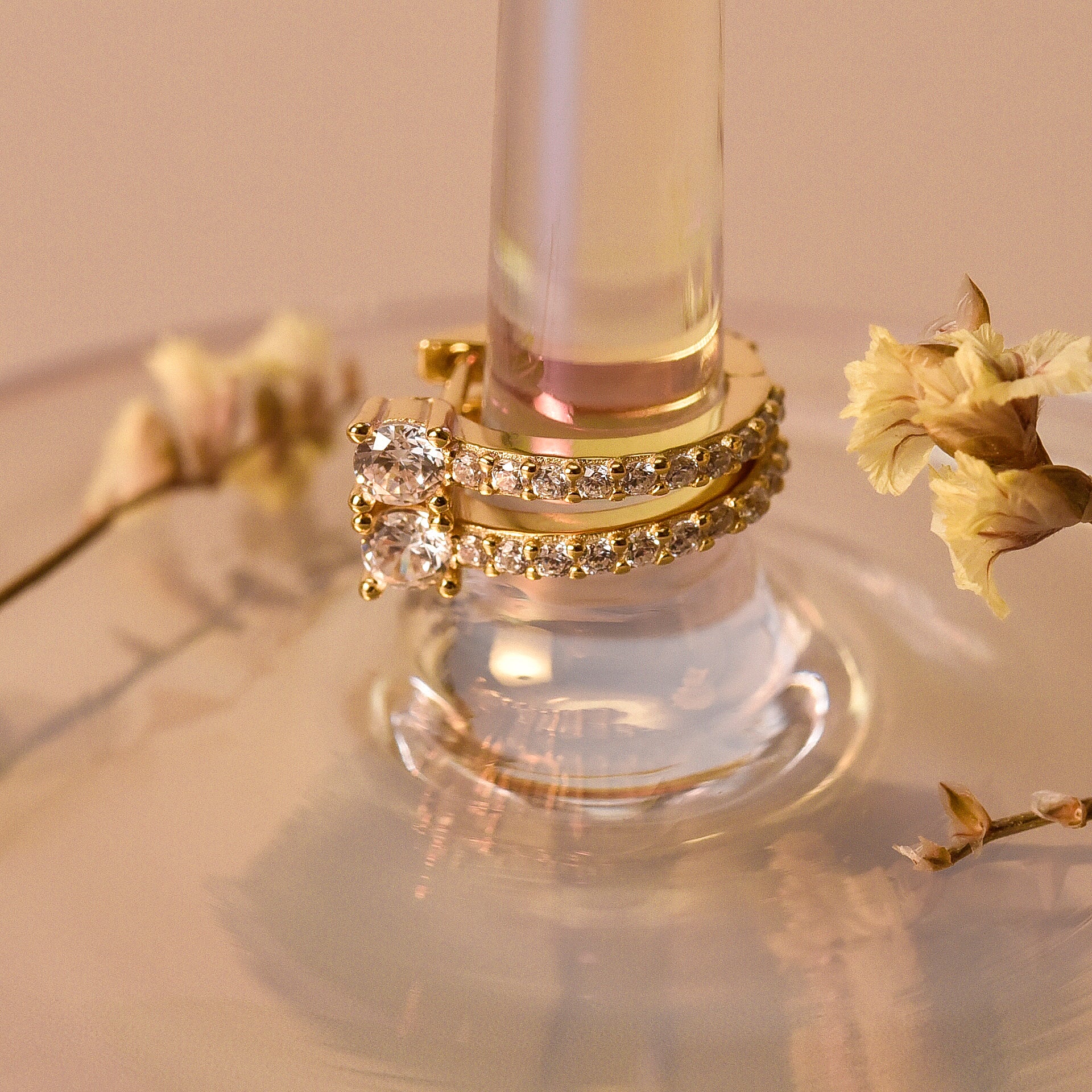 Pave Hoop Earrings
