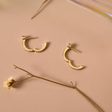 Pave Hoop Earrings
