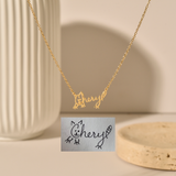 Actual Kids Drawing Necklace
