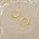 Beaded Huggie Earrings