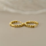 Beaded Huggie Earrings