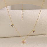 Candy Starry Sky Diamond Station Necklace