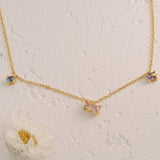 Candy Starry Sky Diamond Station Necklace