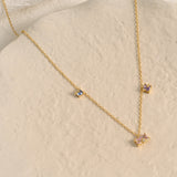 Candy Starry Sky Diamond Station Necklace