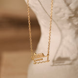 Gold Cruise Ship Necklace