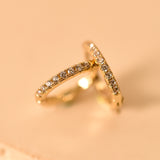 Opal Huggie Hoop Earring