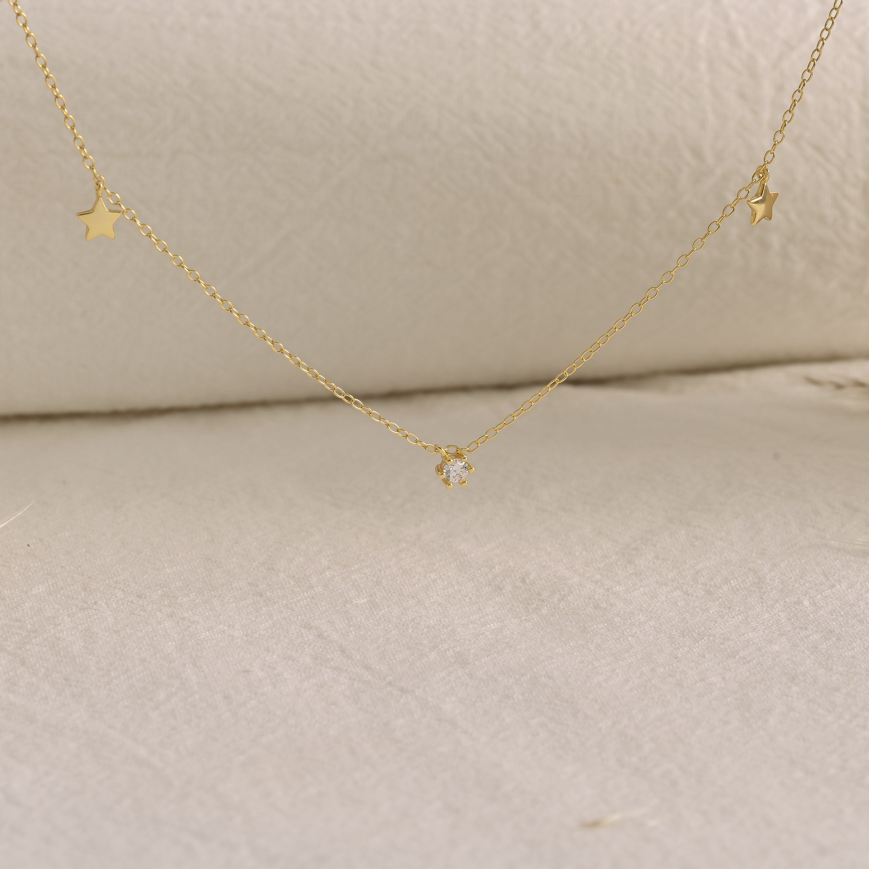 Diamond Star Gold-filled Necklace