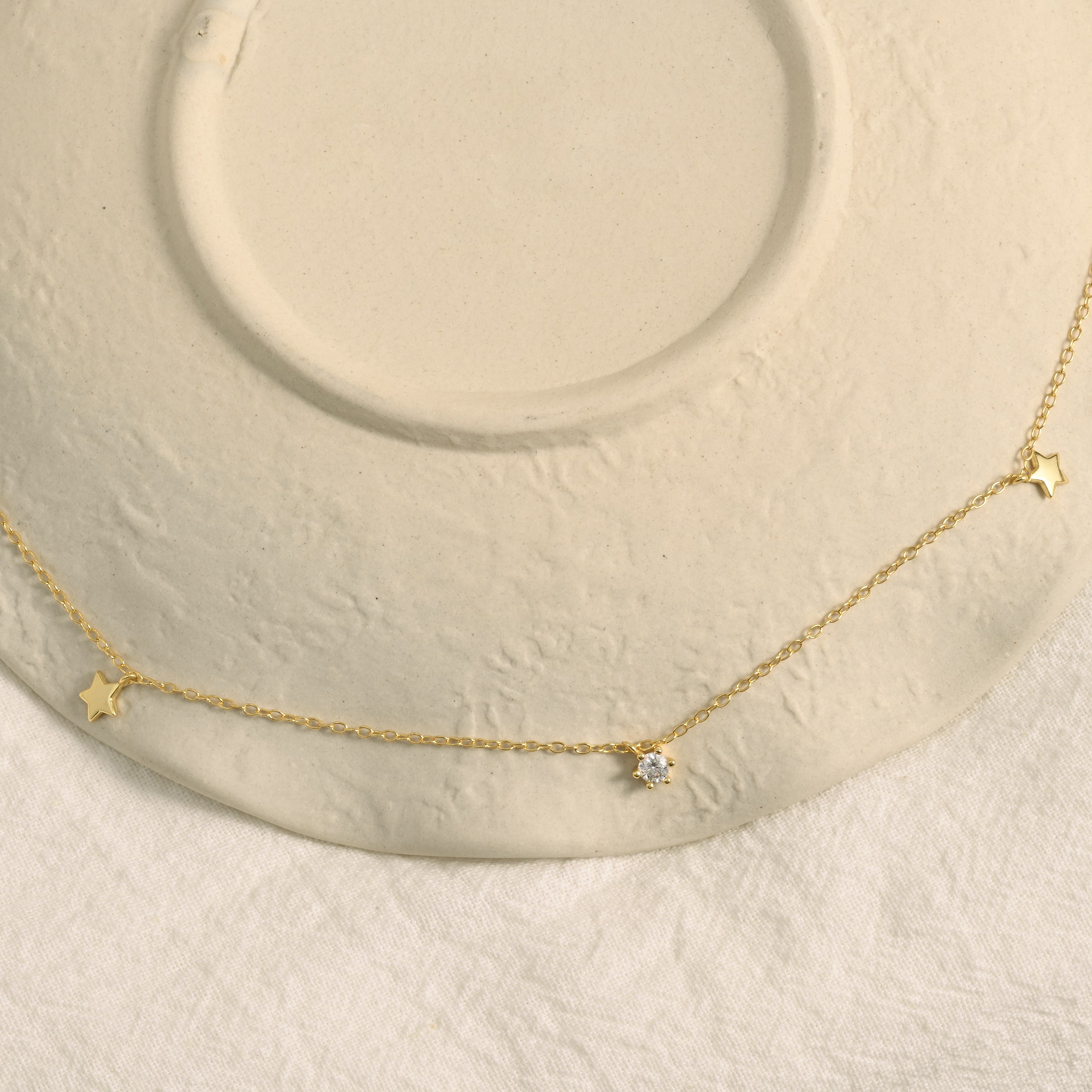 Diamond Star Gold-filled Necklace