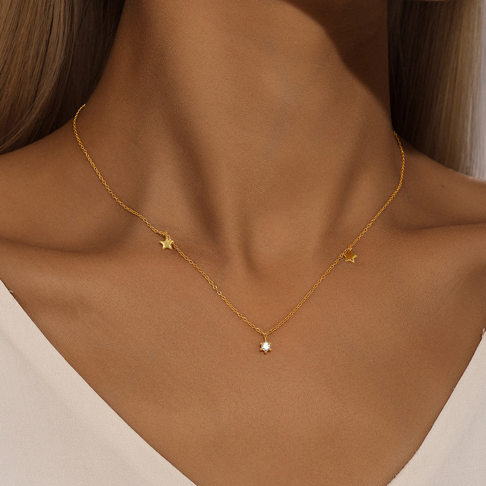 Diamond Star Gold-filled Necklace