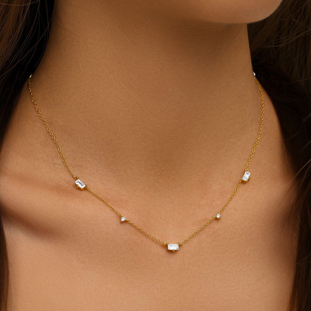 Diamond Station Necklace