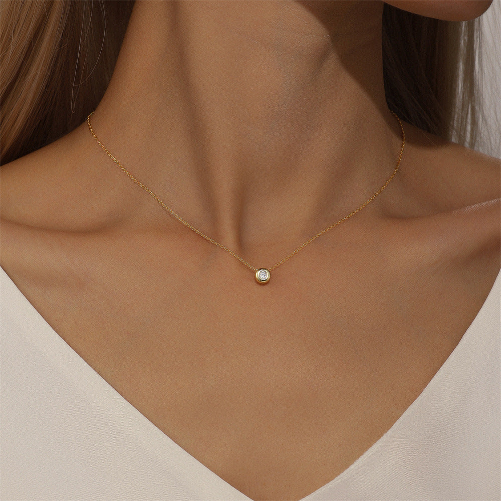 Round Diamond Necklace