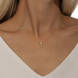 Diamond Station Necklace