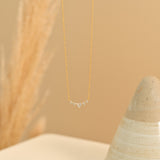 Gold Diamond Wave Necklace