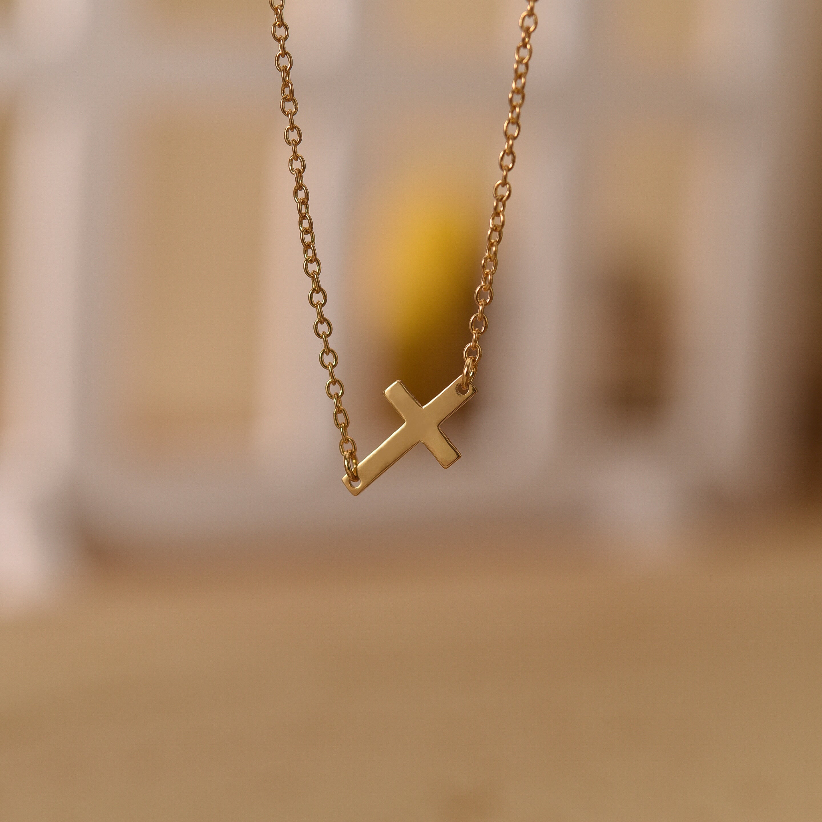 Gold Cross Necklace