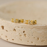 Gold Star Burst Earrings