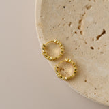 Gold Star Burst Earrings