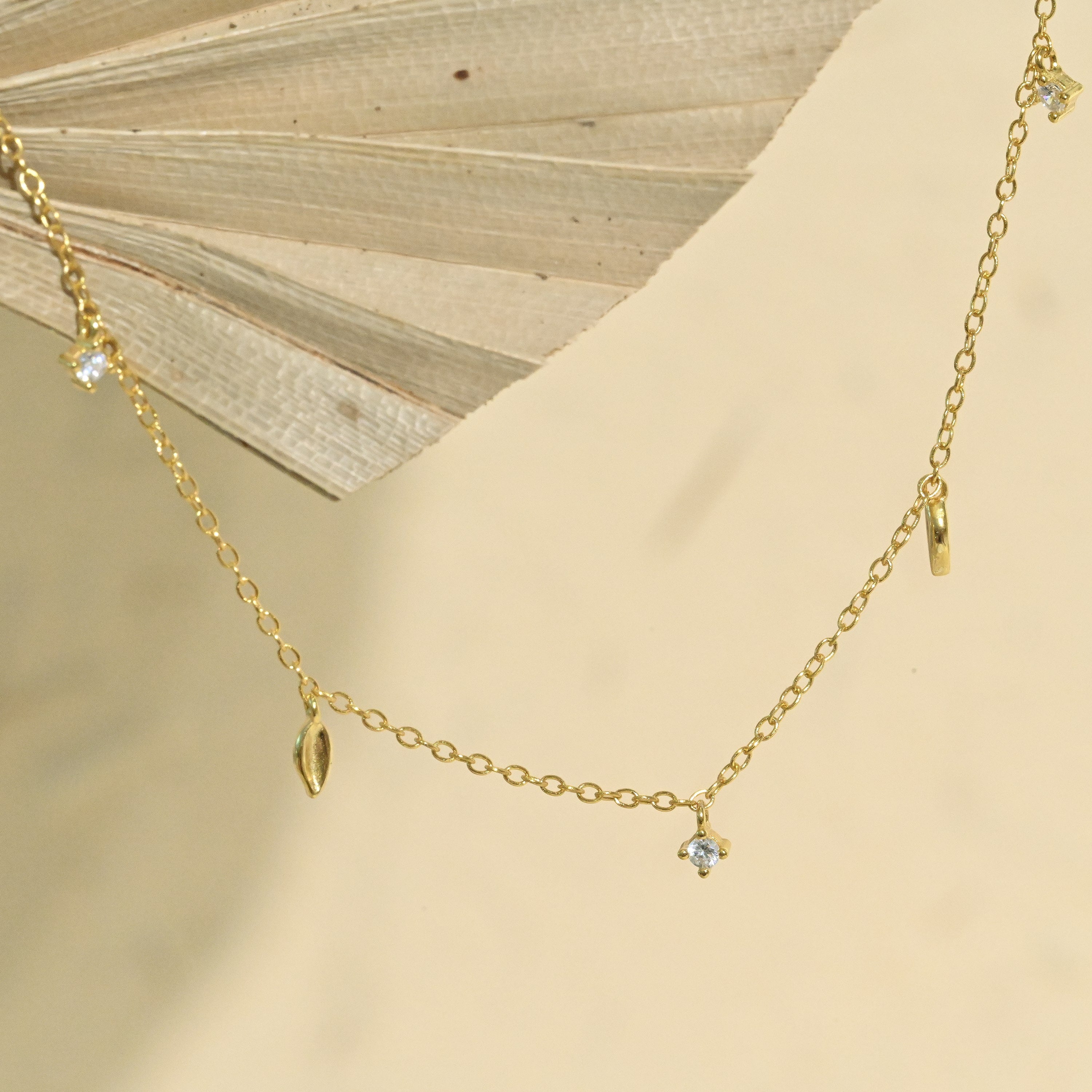 Gold Station Necklace