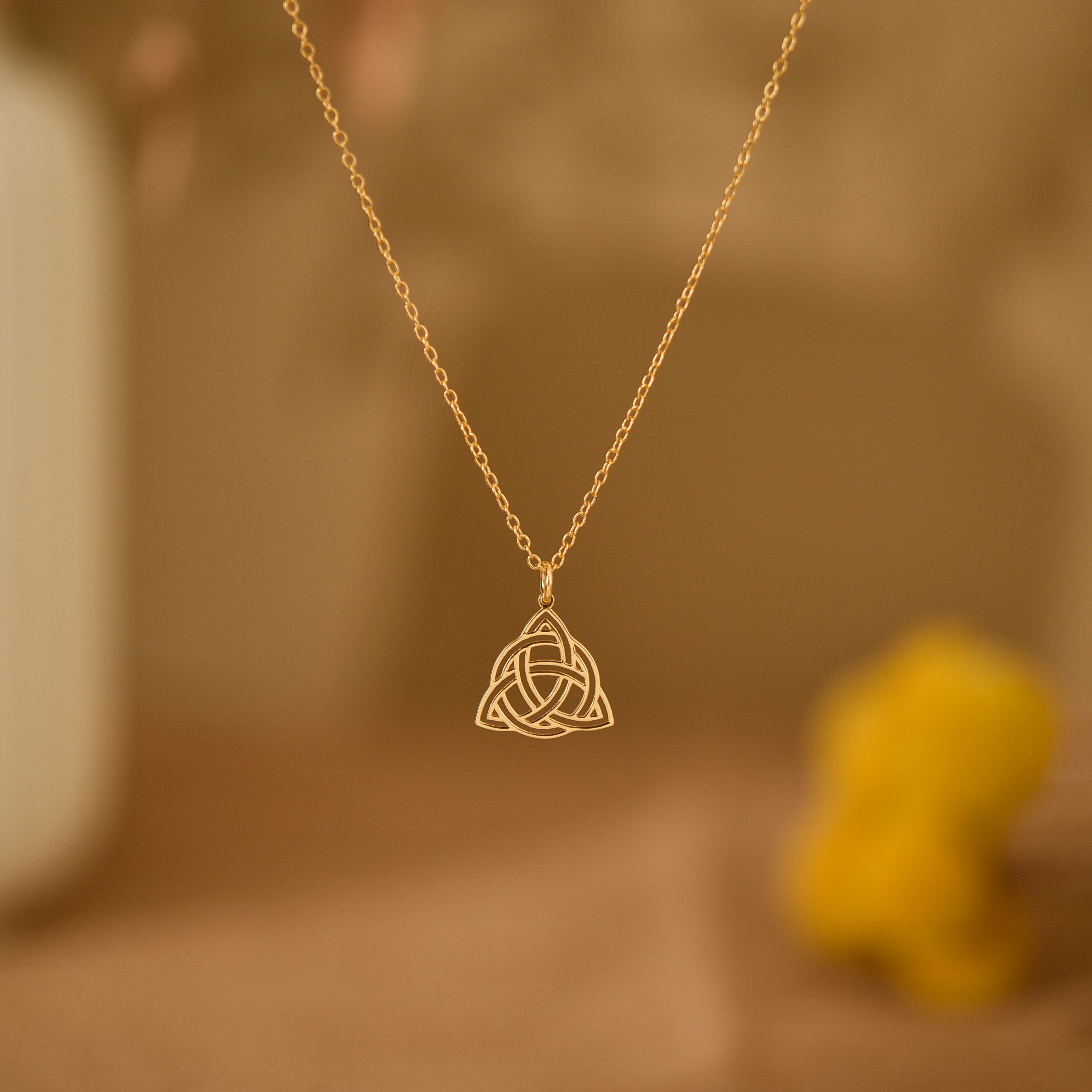 Gold Triquetra Necklace