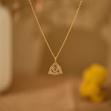 Gold Triquetra Necklace