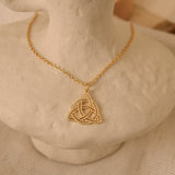 Gold Triquetra Necklace